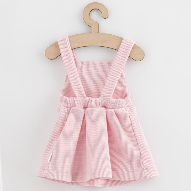 Dojčenská sukienka na traky New Baby Luxury clothing Laura ružová 74 (6-9m)