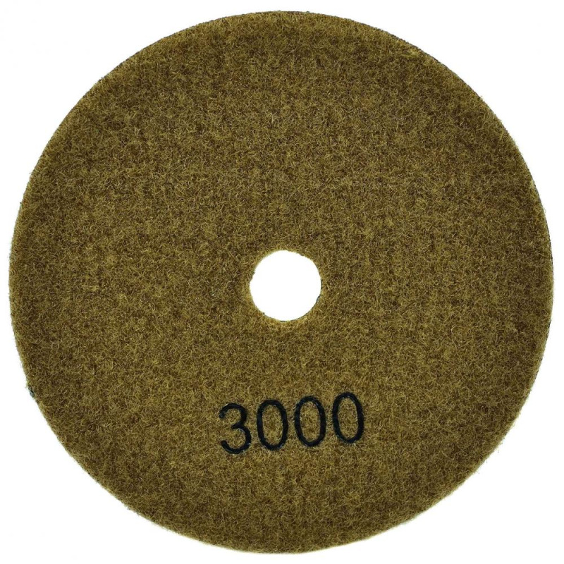Brúsny diamantový kotúč 125 mm, zrno 3000 suchý zips, brúsenie na sucho, GEKO 3