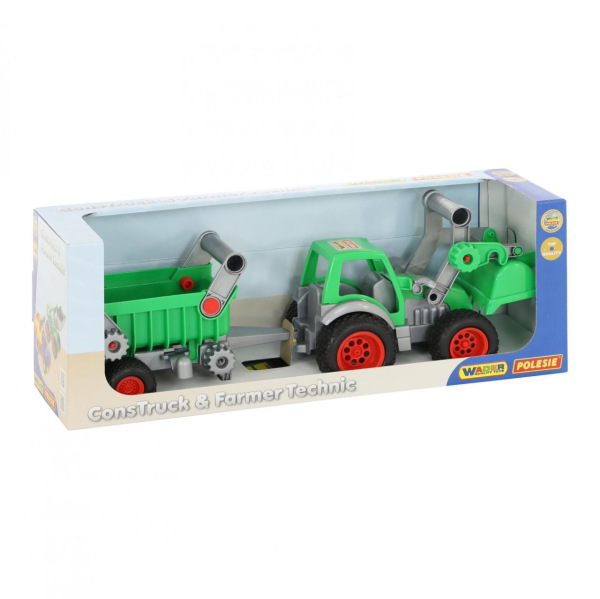 Wader Traktor farmár s lopatou a návesom 4