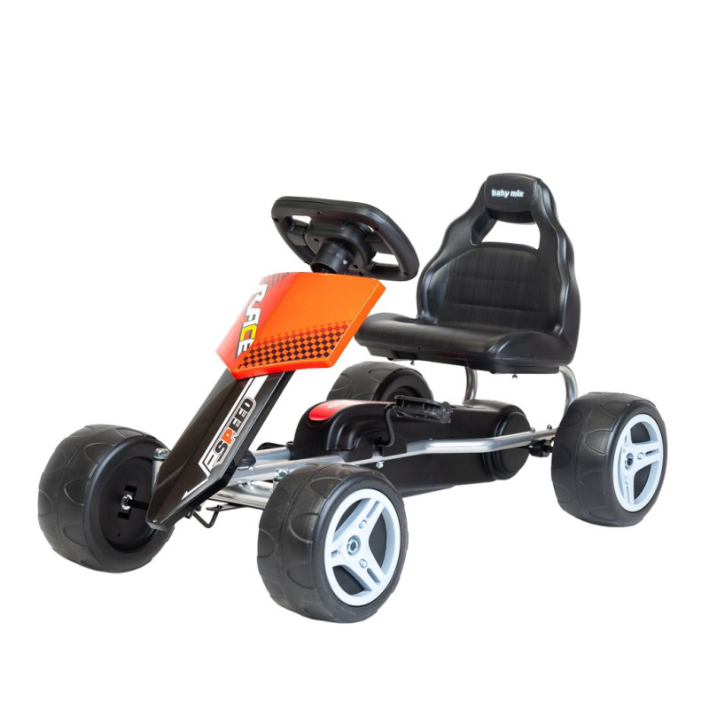 Detská šliapacia motokára Go-kart Baby Mix Speedy červená (Zánovný)