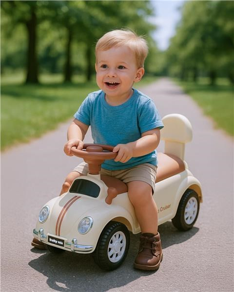 Detské odrážadlo Baby Mix Kiddo Cruiser béžové 5