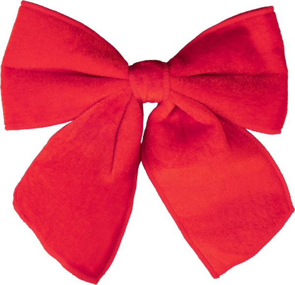 Dekorácia MagicHome Vianoce, mašľa, červená, 25x25 cm