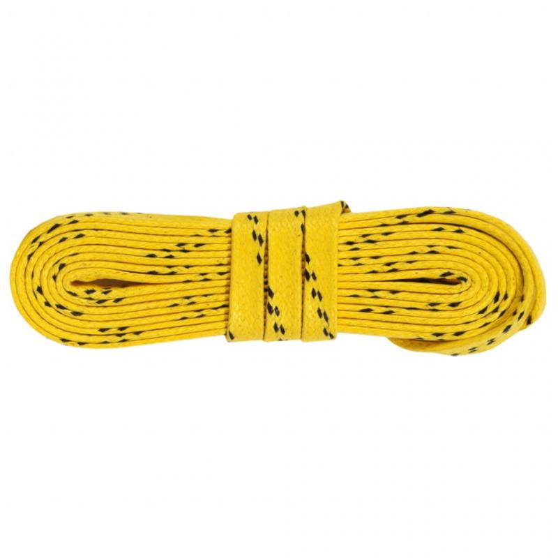 Tempish Šnúrky hokejové voskované 240 cm, žltá