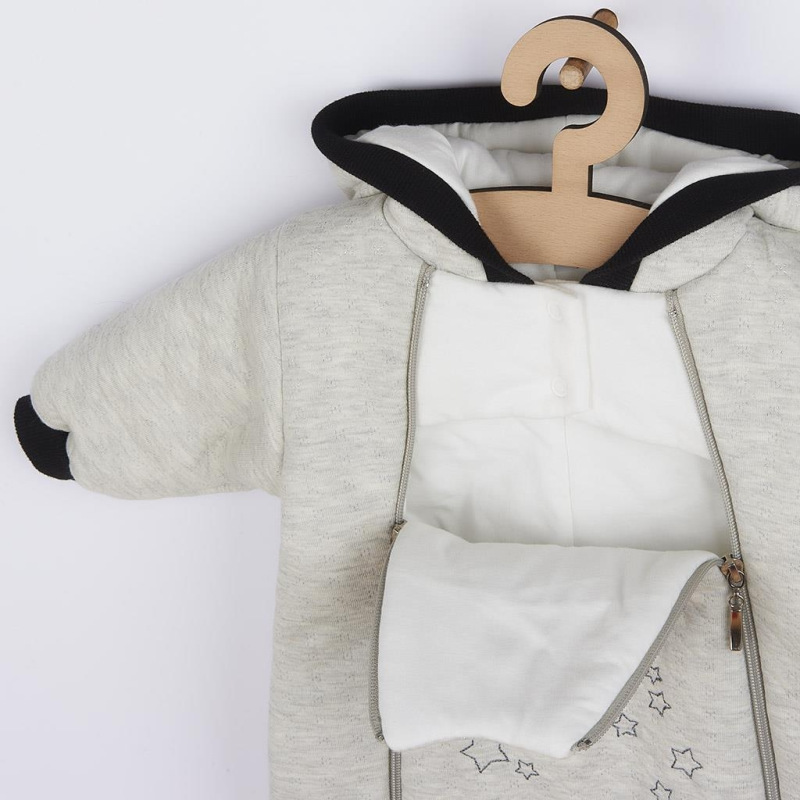 Zimná dojčenská kombinéza s kapucňou Koala Star Vibes ružová 68 (4-6m) 1