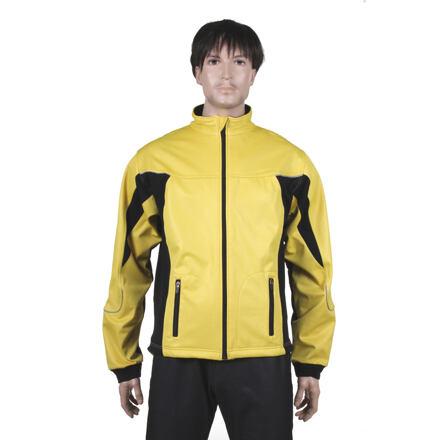 Ski Windproof softshelová bunda žltá-čierna 1