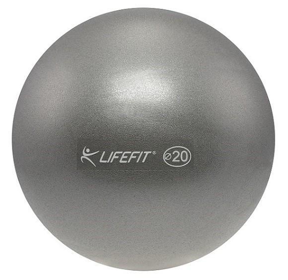 Lopta overball LIFEFIT 20cm, strieborný