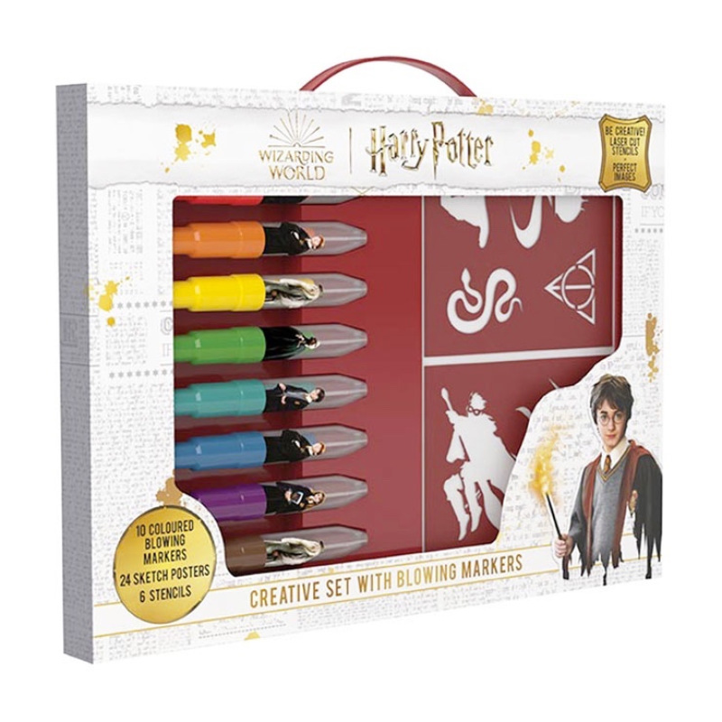 Kreatívny set s fúkacími fixkami Harry Potter