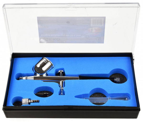 Striekacia pištoľ BD-130 s nádobkou 7 cm kubických, tryska 0.3 mm, GEKO 4