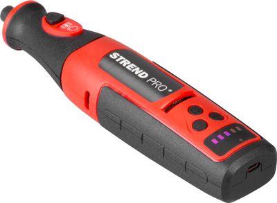 Brúska Strend Pro, mini, priama, vŕtanie a brúsenie, 8 V, 1500 mAh, s príslušenstvom