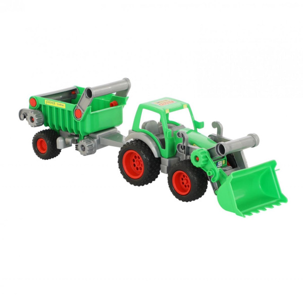 Wader Traktor farmár s lopatou a návesom 1