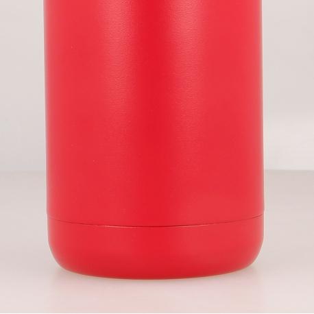 QUOKKA Nerezová fľaša / termoska s pútkom CHERRY RED, 510ml, 40185