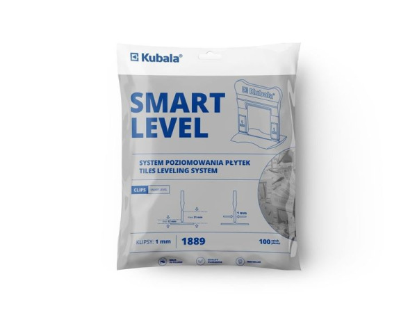 Spony SMART LEVEL HIGH 1889, nivelačné, 1mm, pre dlažbu 12–21 mm, bal. 100 ks 1
