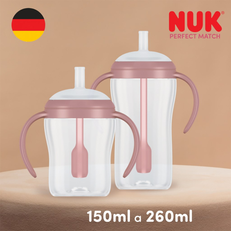 Kojenecká fľaša NUK Perfect Match na učenie so slamkou BEAR 260 ml 5