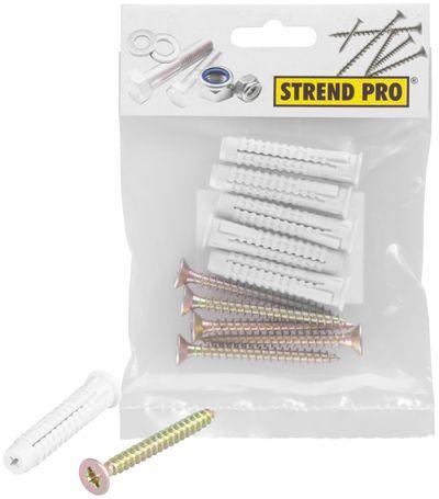 Vrut a hmoždinka Strend Pro PACK ZH 6x60/10x50 mm, PZ, Zn, do dutého materiálu, univerzálna,, bal. 5