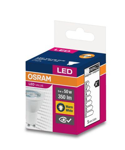 Žiarovka OSRAM® LED GU10 50 (ean8586) 36° 5W/2700K Value PAR16