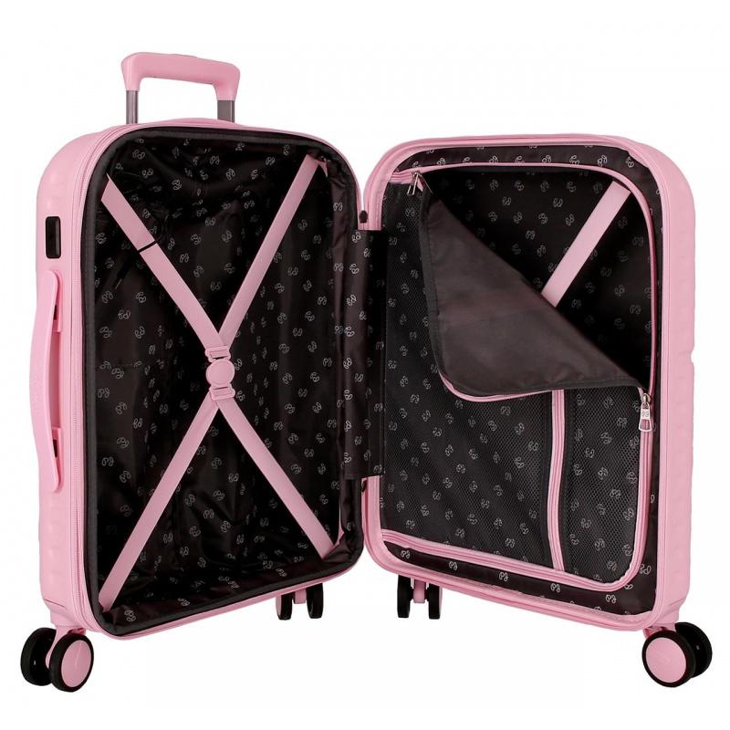PEPE JEANS Highlight Light Pink, ABS Cestovný kufor, 55x40x20cm, 37L, 768862C (small exp.) 4