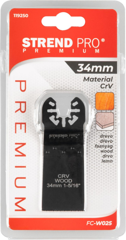 Nástroj Strend Pro FC-W025 pílový list 34 mm, na multibrúsku, Cr-V 3