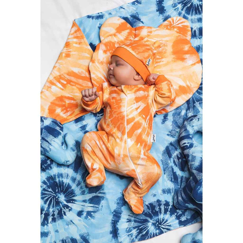 Dojčenská bavlnená čiapočka Nicol Tomi oranžová 68 (4-6m) 1