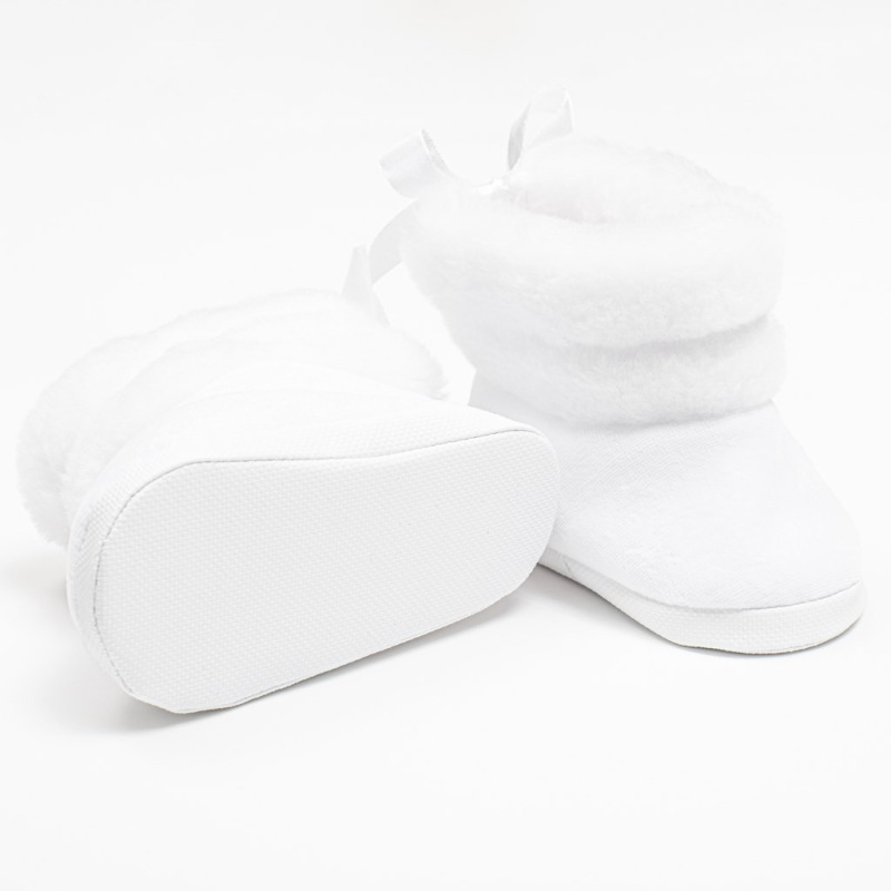 Dojčenské zimné kozačky New Baby biele 0-3 m 0-3 m 2