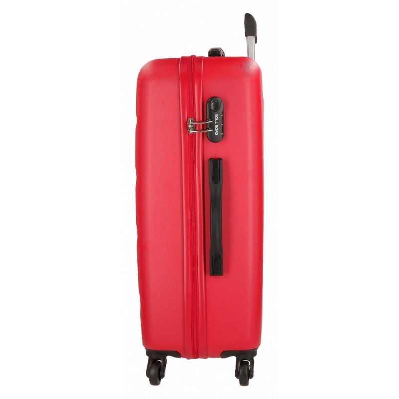 ROLL ROAD Flex Red, Sada ABS cestovných kufrov, 55-65-75cm, 5849464 8