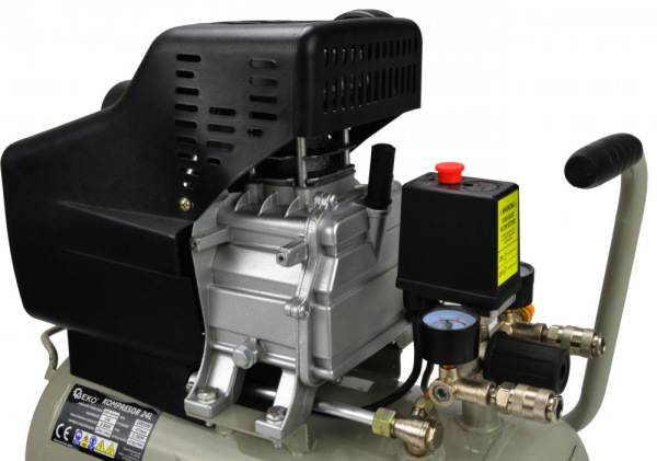 Kompresor olejový 1-piestový 1,8 kW, 210 l/min, vzdušník 24 litrov, GEKO 2