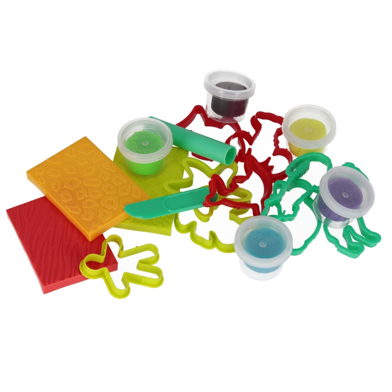 Plastelína s vykrajovačkami Safari 4