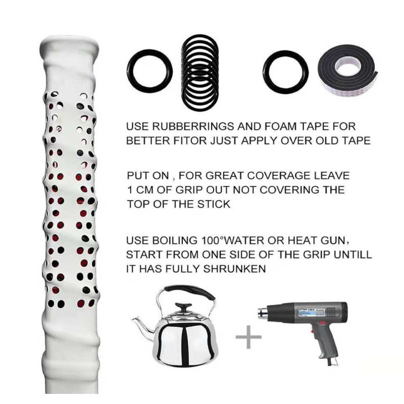 Shrink Grip koncovka na hokejku biela 2