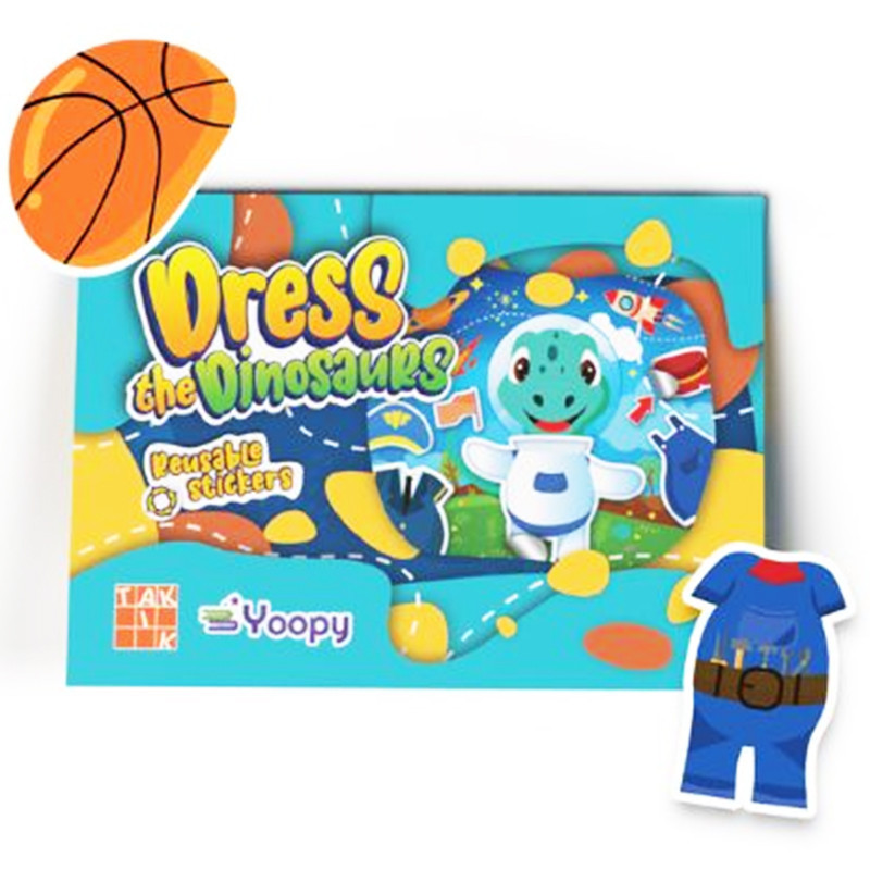 Obleč si dinosaurov! Sada s nálepkami