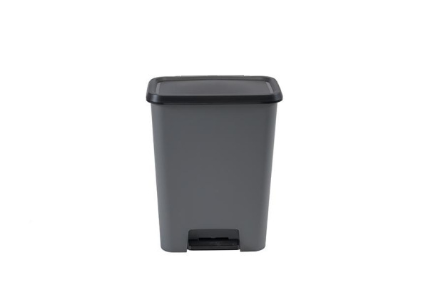 Kôš Curver® COMPATTA BIN, 23 lit.+23 lit., 29.4x49.6x62 cm, čierny/sivý, na odpad, s pedálom 1