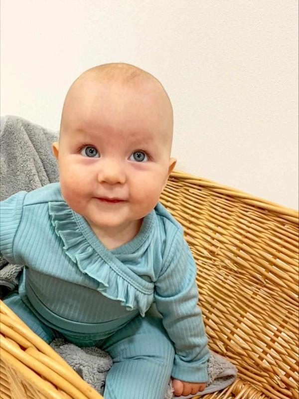 2-dielna dojčenská súprava New Baby Stripes ľadovo modrá 80 (9-12m)