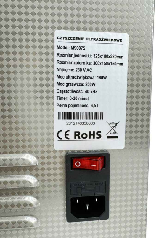 Ultrazvuková umývačka 6,5 litrová, MAR-POL 6