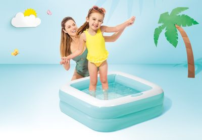 Bazénik Intex® 57100, Play box, detský, nafukovací, mix farieb, 0,86x0,86x0,25 m 3