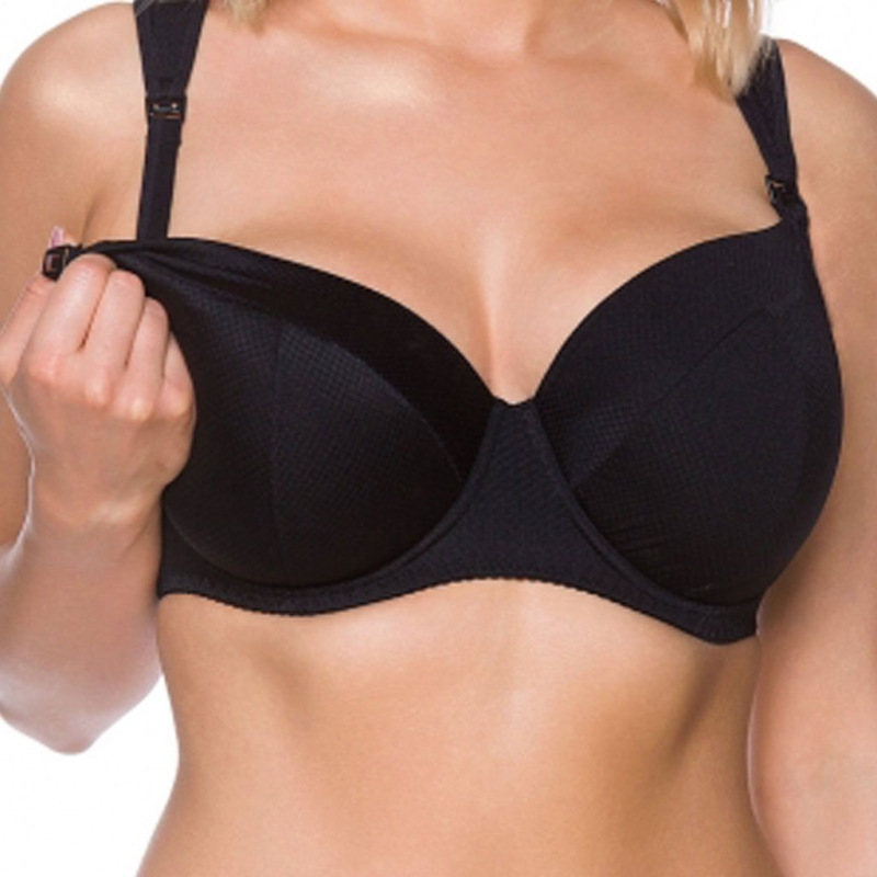 Mäkká dojčiaca podprsenka New Baby Ema béžová 95G 2