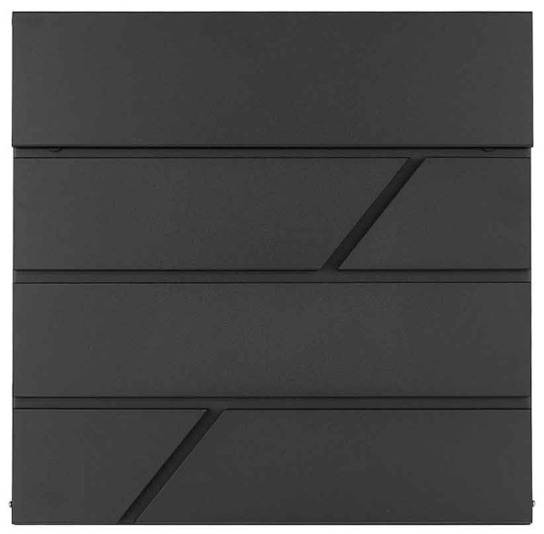 Poštová schránka 36,5 x 36,5 x 10 cm, čierna, GEKO 6