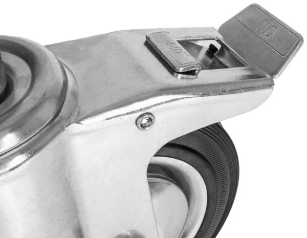Koleso na lešenie s brzdou 160 mm, nosnosť 125 kg, GEKO 3