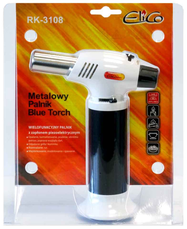Kovový plynový horák Blue Torch RK-3108, ELICO 3