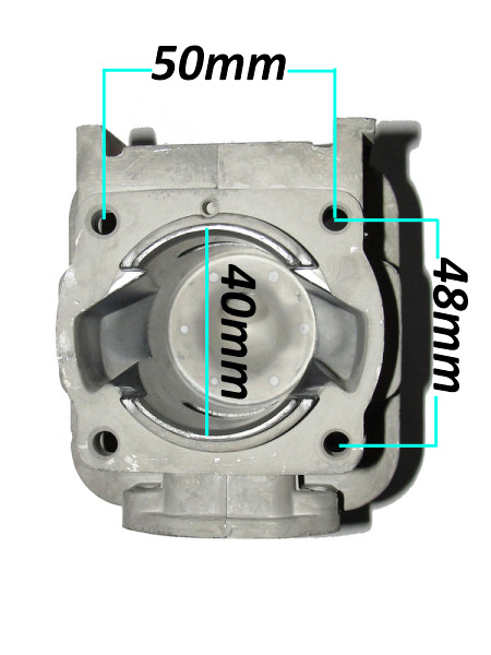 Valec a piest do motora krovinorezu, priemer piestu 44 mm, MAR-POL 1