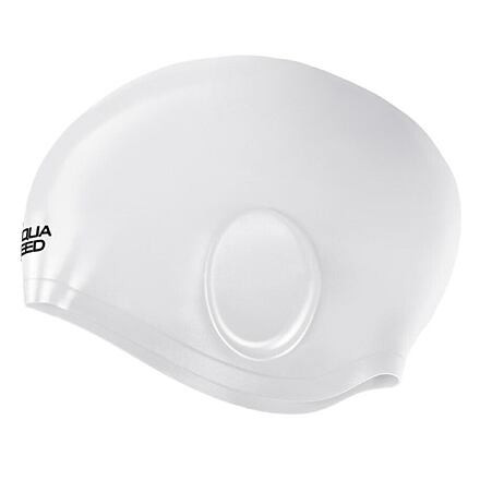 Aqua-Speed Volume Ear Cap kúpacia čiapka biela 1