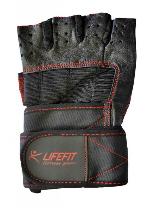 Fitnes rukavice LIFEFIT TOP, veľ. XL, čierne