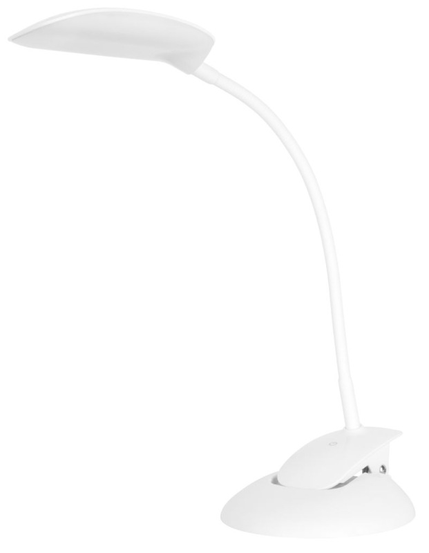 Lampa LED, stolná, stmievateľná, 2v1, biela, podstavec aj kryt, 3 farebné kryty, 5 W, 4000 K