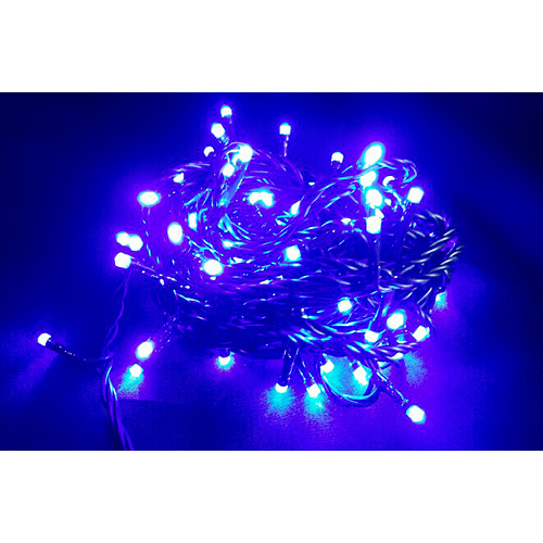Reťaz MagicHome Vianoce Orion, 100 LED modré, 8 funkcií, 230V, 50 Hz, IP20, interiér, L-10 m