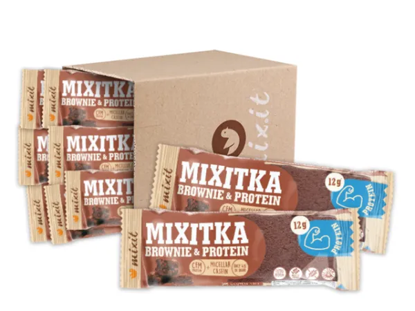 Mixit Proteinové Mixitky BEZ LEPKU - Brownie (9 ks) 387 g