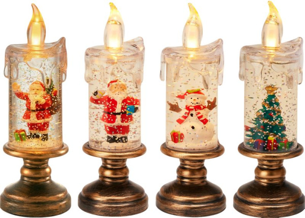 Sviečka, LED, mix dizajnov, sellbox 16 ks 1