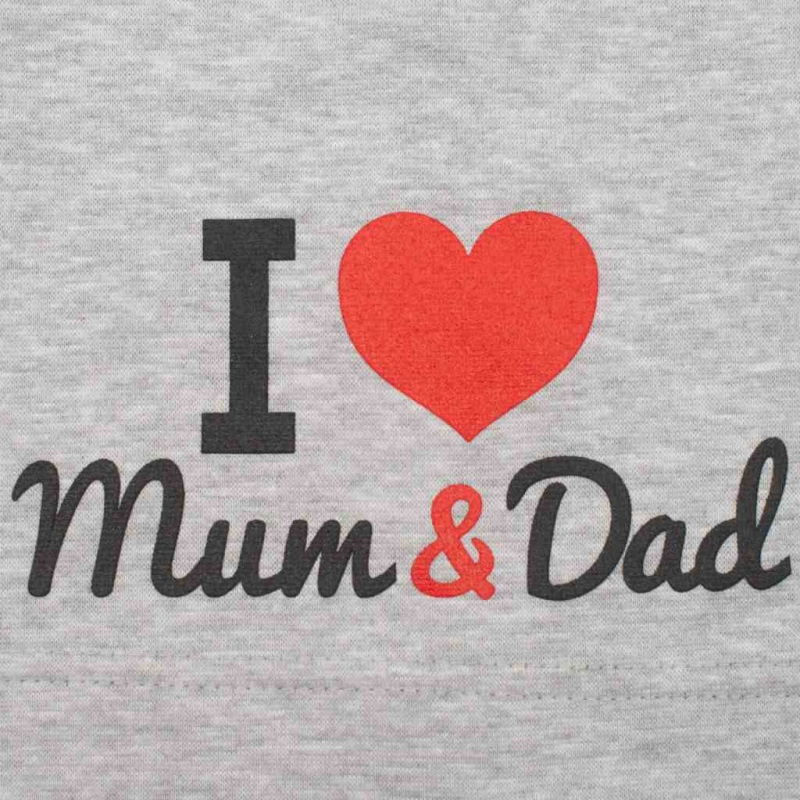 Detská čiapočka New Baby I Love Mum and Dad sivá 3-9 m 1