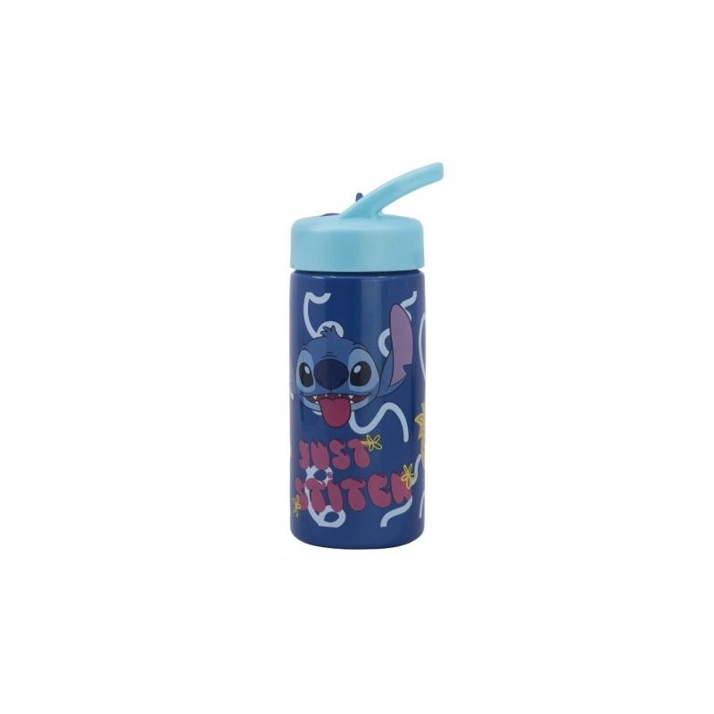 Plastová fľaša s výsuvnou slamkou Lilo & Stitch, 410ml, 75031