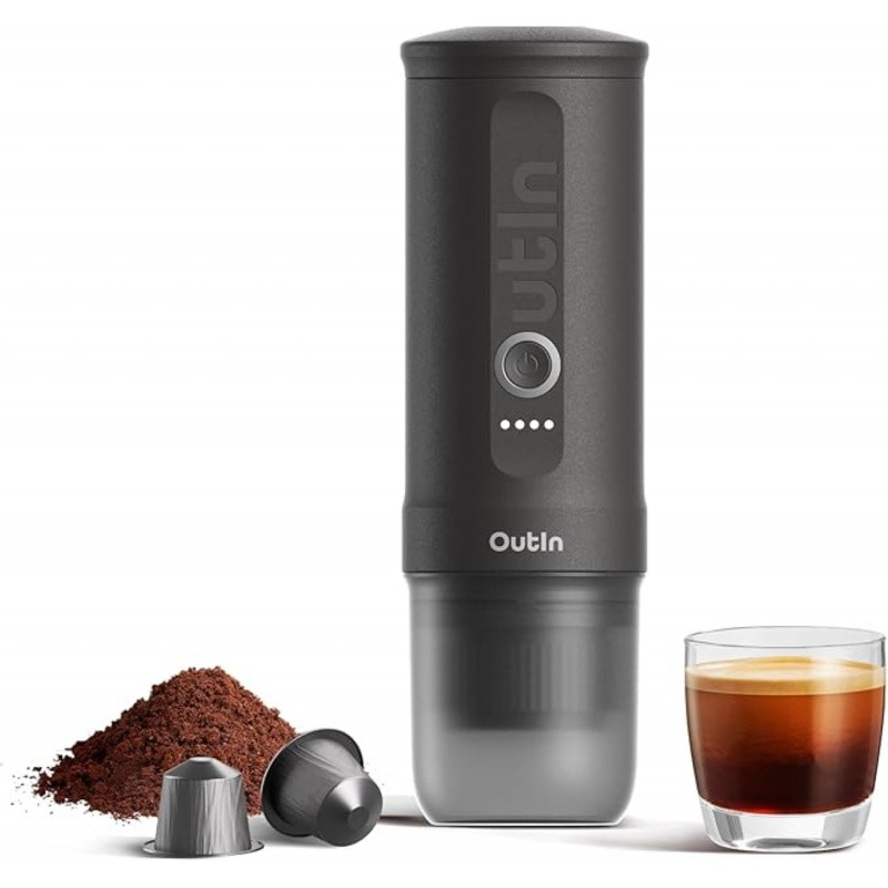 Outin Nano Portable Espresso Machine – Space Grey + cestovný obal 3