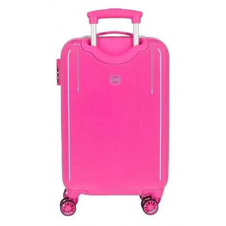 JOUMMA BAGS detský ABS cestovný kufor DISNEY FROZEN Sparkle Pink, 55x38x20cm, 34L, 2421431