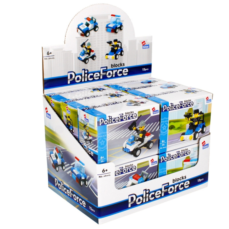 Stavebnica Polícia - 4 druhy 2
