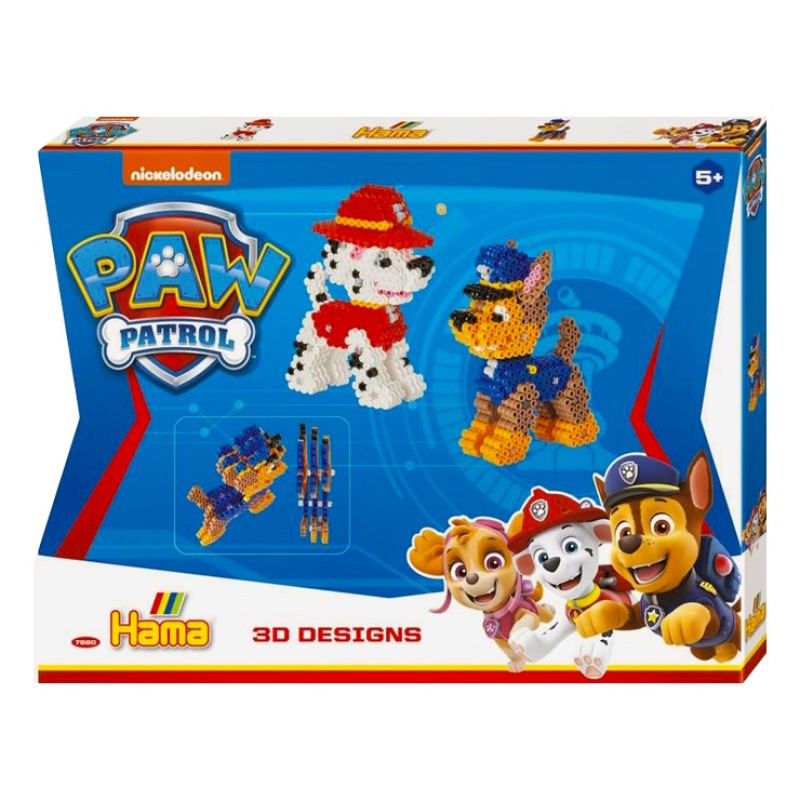 Zažehľovacie korálky Darčeková sada Labková patrola 3D 1