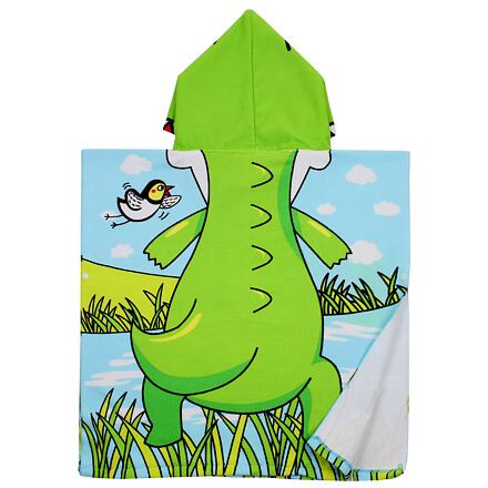 Dinosaur detské plážové pončo 1